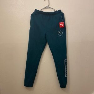 Puma Worldwide “Varsity Green” Sweat Pants (Brand new with tags)
